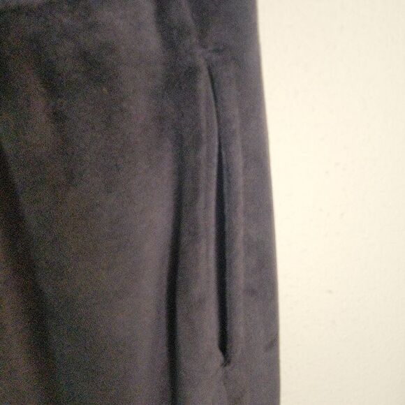 Juicy Couture Velour Rhinestone Wide Leg Pants Size Large - Picture 5 of 7